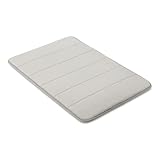 Amazon Basics Flauschiger Memory-Schaumstoff Badematte - Rutschfester...