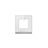 Framex Kellerfenster - Kippfenster Weiß 40 x 40 cm 2-fach 32 mm (4/24/4)...