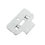 GARDINIA Deckenclip für 3-läufige Flächenvorhangschiene Atlanta, Deckenmontage, 2 Stück, Kunststoff, 5,6 x 4 cm, Weiß