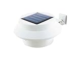EASYmaxx Solar-Leuchte für Dachrinne 3er-Set | mit Tageslichtsensor, kabellos...