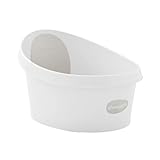Shnuggle Kleinkindbadewanne - Weiß mit hellgrauer Rückenlehne
