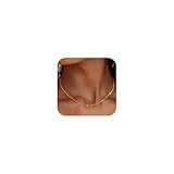 ZHESHY Gold Silber 925 Kette Damen 14K Vergoldete Chain Halskette Silberkette...