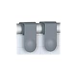MAUL Blockhalter für Flipchart-Block (2 Stück) | 3 x 6,5 cm | Halter für...