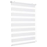 Sekey Doppelrollo Klemmfix ohne Bohren für Fenster, Doppelrollo 90 cm breit,...