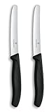 Victorinox Swiss Classic, Frühstücksmesser, Brötchenmesser Set 2teilig,...