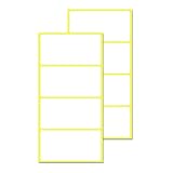 100 Stück, 80 x 40 mm, Aufkleber Etiketten Selbstklebend Klebeetiketten zum...