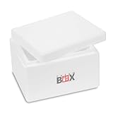 THERM BOX Styroporbox 2W 24x20x15cm Wand 3cm Volumen 2,39L Isolierbox Thermobox...