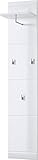 Germania 3526-84 Garderobenpaneel GW-Adana in Weiß Hochglanz, 30 x 152 x 23 cm...