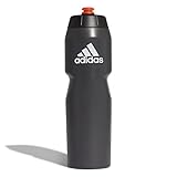 adidas Unisex Performance 750 ml Trinkflasche, Black/Black/Solar Red, One Size