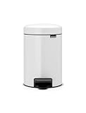 Brabantia 112126 Treteimer mit Inneneimer aus Kunststoff, stahl, Weiss, 3 Liter,...