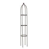 Rankhilfe Ranksäule Rankgitter 200cm Edel-Rost Rankobelisk Rosenturm...