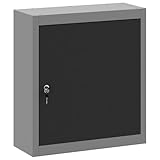 vidaXL Wandmontierter Werkzeugschrank Mit Viel Stauraum Grau Und Schwarz...