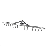 Rekord Aluminium Rechen leicht mit 16 Zinken Breite 62 cm - ohne Stiel, Rechen,...