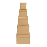 Ideen mit Herz Geschenkboxen mit Deckel | Pappboxen | 5er Set | 5 verschiedene...