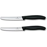 Victorinox Swiss Classic, Frühstücksmesser, Brötchenmesser Set 2teilig,...