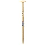 IDEAL Idealspaten 65011172 T-Stiel-Esche mit Beschlag/Kappe 85 cm, hell braun,...