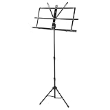 Windsor 050151-BK Adjustable Folding Sheet Music Stand with Carry Case Black