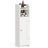 VASAGLE Toilettenschrank, Badezimmerschrank, Badschrank, schmales Badregal,...