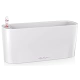 LECHUZA DELTA 10 weiß hochglanz 15460, 30x11x13 cm