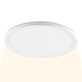 BRILLIANT LED Panel Lumaro rund Ø 29 cm – ultraflache LED Deckenlampe in...