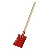 Robuste Schaufel für Kinder 30cm – Robuste Metallschaufel mit Holzstiel –...
