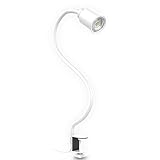 B.K.Licht - Schreibtischlampe mit Kabelschalter, schwenkbar, klemmbar,...