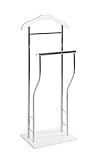 HAKU Möbel Herrendiener chrom, weiß, MDF, Metall - Maße: B 45 cm x H 110 cm x...