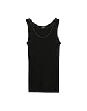Dilling Merino Unterhemd für Damen - aus 100% Bio-Merinowolle Schwarz 38