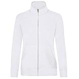 Fruit of The Loom Damen Sweatjacke Premium Lady-Fit Weiß White L