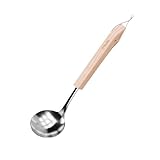 Dewello® Sauna-Kelle aus Massivholz - 42,5 cm lang, ergonomisch, langlebig,...