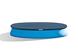 Intex 28023 - Poolabdeckung für Runde Easy Set Pool, PVC, Blau, ⌀ 457 cm