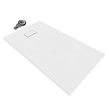 SMC BOREAL Duschwanne 140x90 cm, Extra Flache und Robuste Duschtasse 26MM aus...