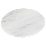 Argon Tableware Marmor-Schneidebrett – 30 cm – Weiß – rundes...