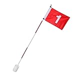 HomeDecTime Golf Fahne mit Loch, Flagge Golf Flag Golffahne mit Golfloch,...