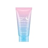 Kollagen Overnight Maske Gesicht | Anti-Falten Maske straffend & glättend für...