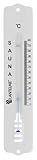 Lantelme Saunathermometer Metall 20cm Temperaturanzeige bis 120°C Farbe Weiß |...