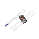 Lantelme Weinthermometer Glas im weißen Kunststoffetui 0°C bis 40°C Analog |...