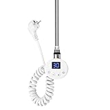 EMKE Heizstab mit Thermostat für Badheizkörper 900W, Heizpatrone aus Edelstahl...