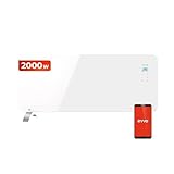 EVVO C Glasheizkörper, WLAN, 2.000 W, Touchscreen, Fernbedienung, Timer (2.000...