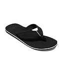 Quiksilver Herren Molokai Layback Sandale, Black White Black, 44 EU