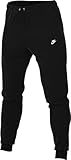 Nike Herren Club Ft Jogger Trainingshose, Black/Black/White, L