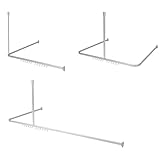 Sealskin Easy Roll Duschvorhangstange, Komplett-Set inkl. Duschstange,...