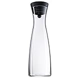 WMF Basic Wasserkaraffe 1,5 l, Glaskaraffe mit Deckel 1,5 l, Silikondeckel,...