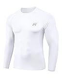 MEETWEE Kompressionsshirt Herren, Langarm Funktionsshirt Männer Sportshirt...