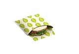 Nuts Pflanzenwachstuch Sandwichbag I 1er Set mit Blätter Dekor I...