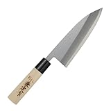 TAKAGI Meisterhandwerker Kanesada Japanisches DEBA-Messer 150mm SK85...