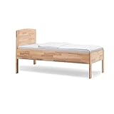 DICO Wildeiche Massivholz Einzelbett Komfortbett Seniorenbett 430.03 Wildeiche...