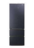 Haier HFW7720ENMB Kühl-Gefrier-Kombination/French Door/Farbe: Obsidian Black...