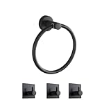 Audflay Handtuchhalter, Handtuchring, Badezimmerset, 4-teiliges Set aus...