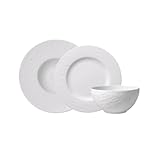 Villeroy & Boch – Manufacture Rock Blanc Geschirrset 6 Teilig,...